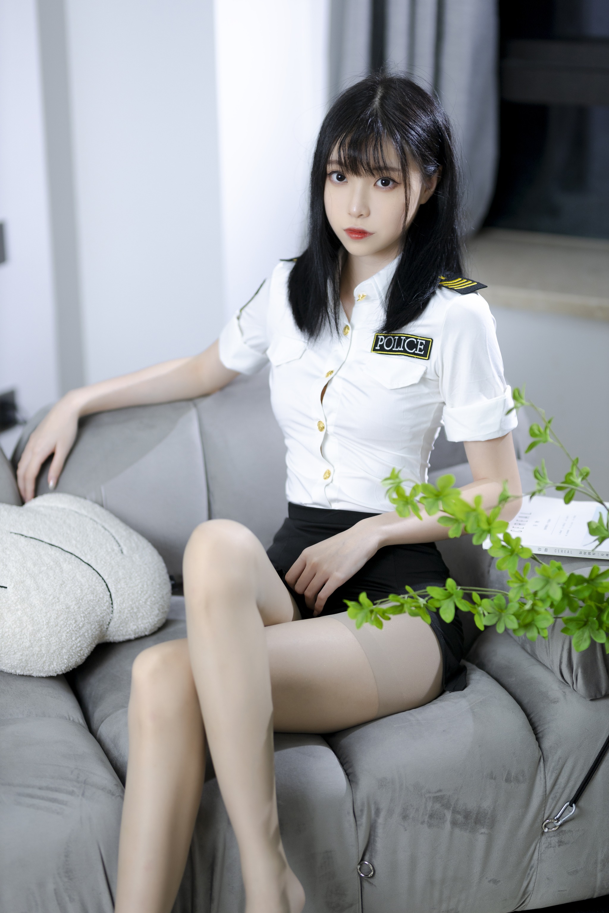 许岚LAN - NO.007 灰丝制服 [40P]-XikXak